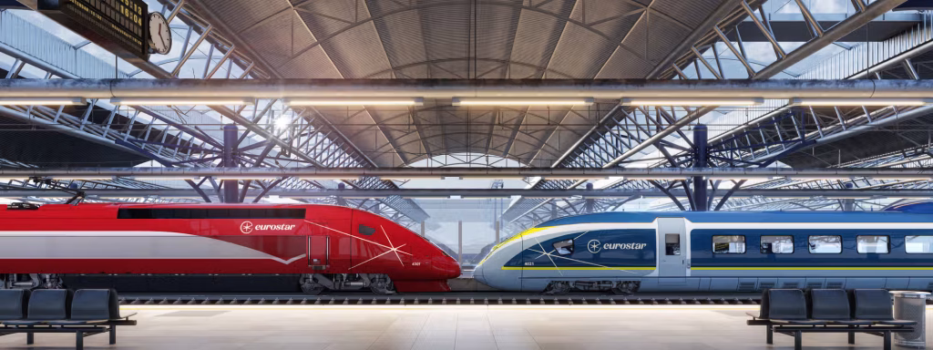 tàu cao tốc Anh-Pháp Hai tàu tuyến Eurostar đối đầu nhau trong ga tàu